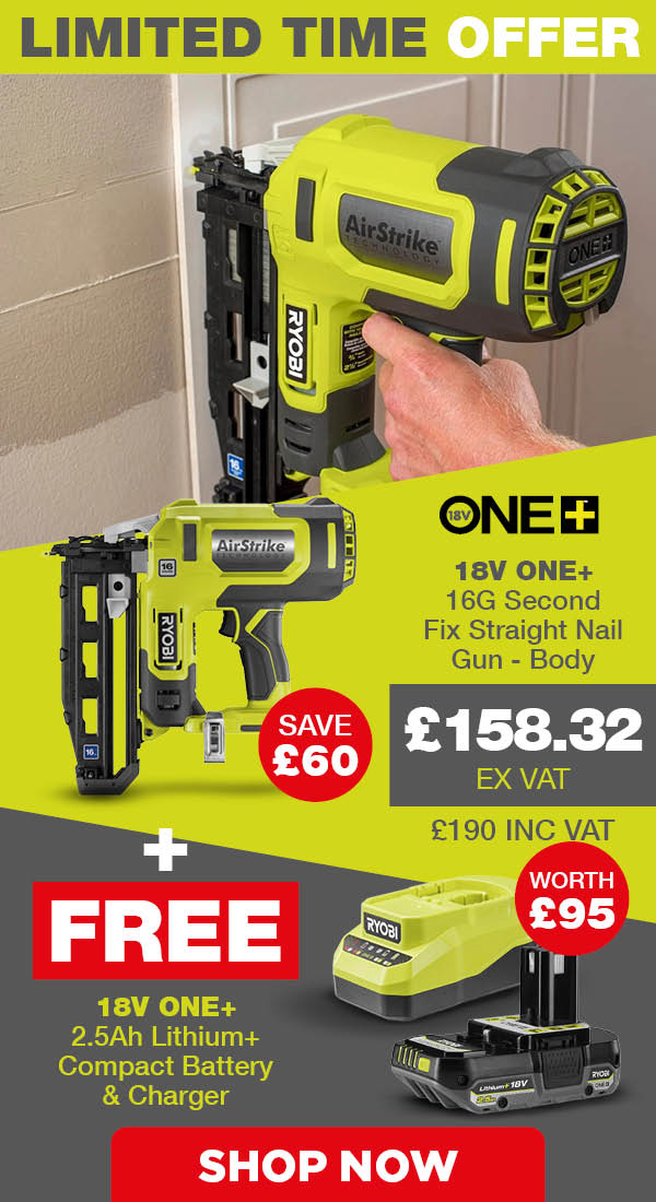 Ryobi 18V ONE+ Nail Gun deal